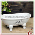 New Ceramic Porcelain mini Bathtub Soap Dish Bathroom Accessories